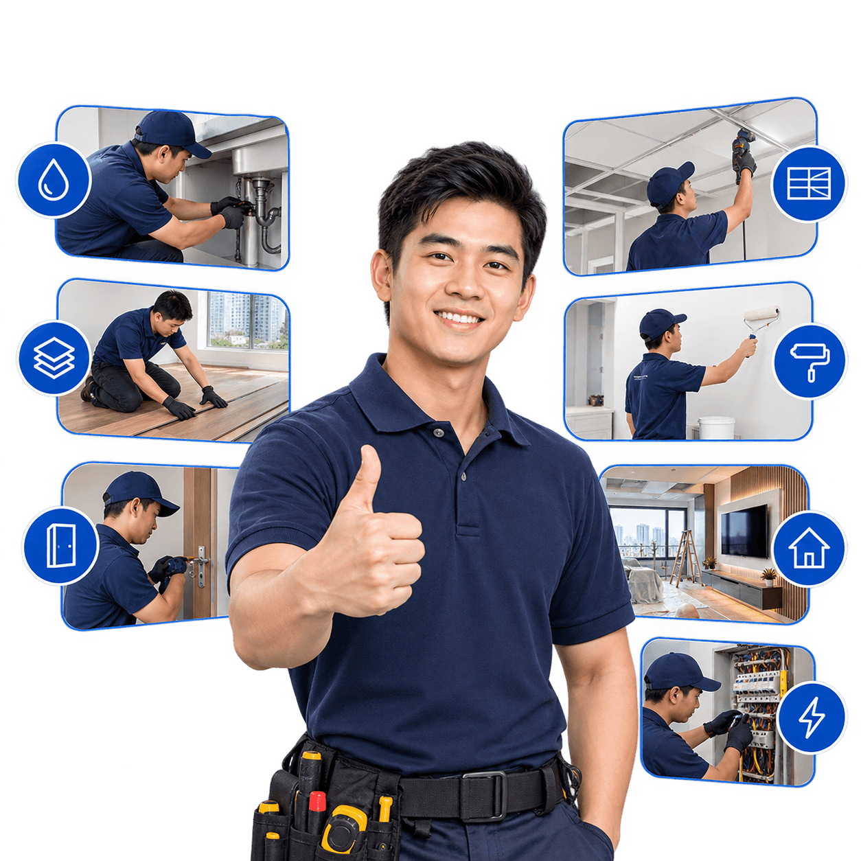 XIN Long Building Construction technician at work